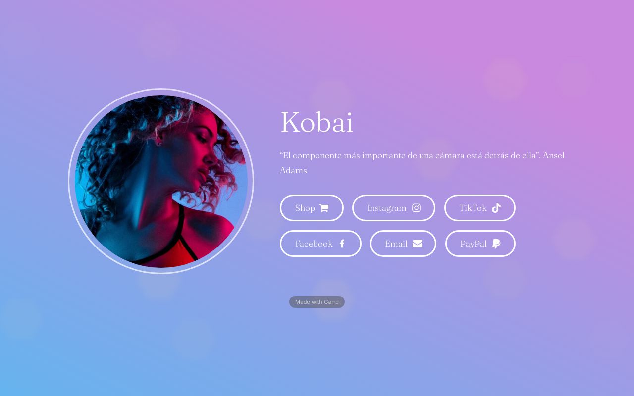 Carrd profile picture for @kobai